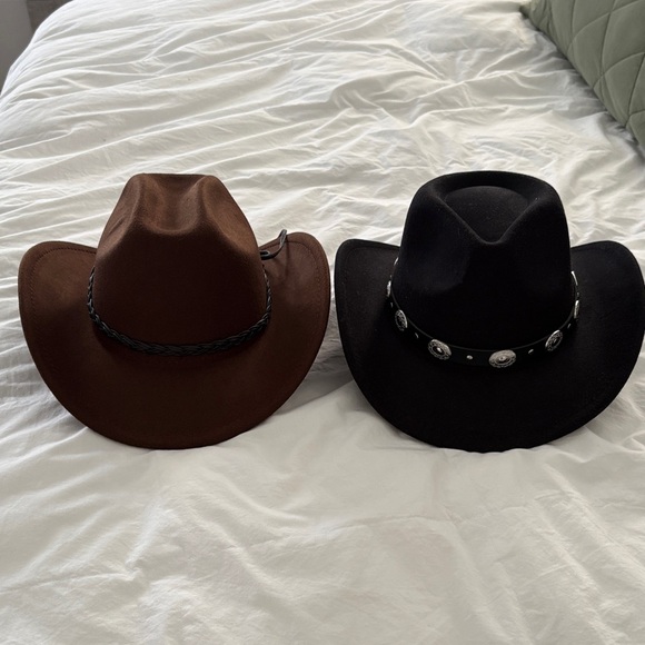 Amazon Accessories - Classic Brown and Black Cowboy Hats